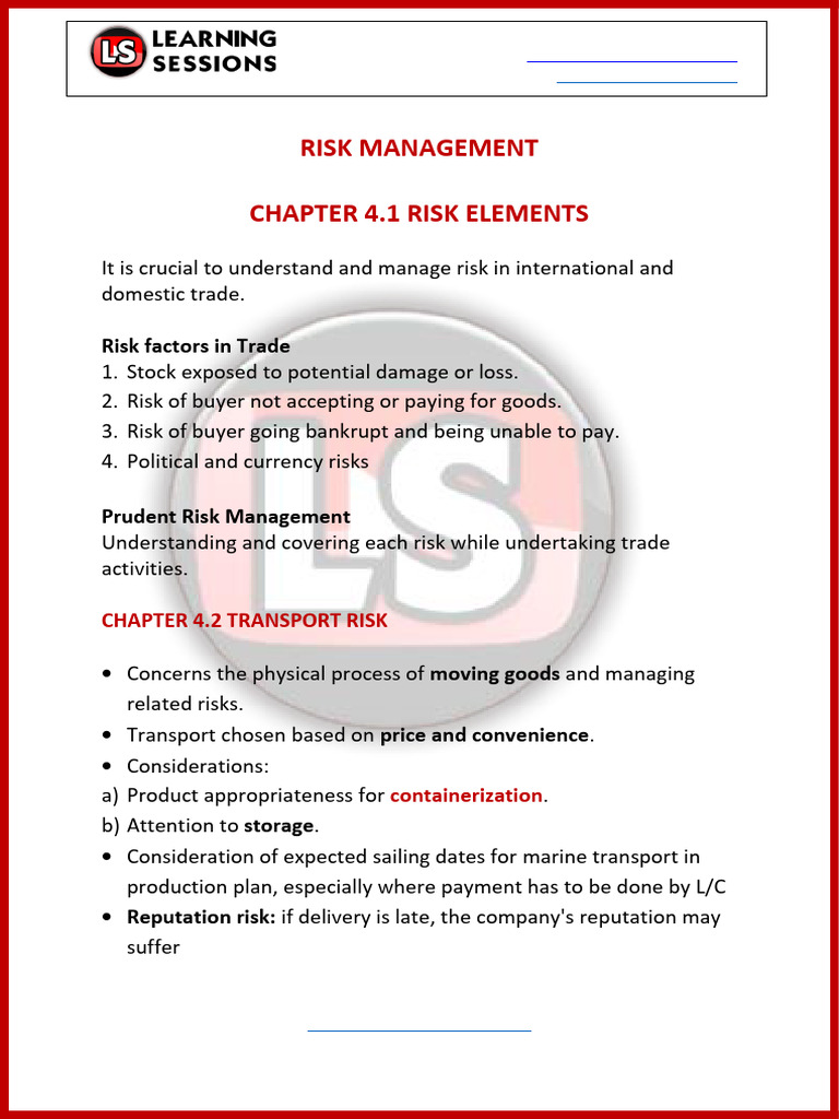 Risk Management | PDF | Hedge (Finance) | Foreign Exchange Market