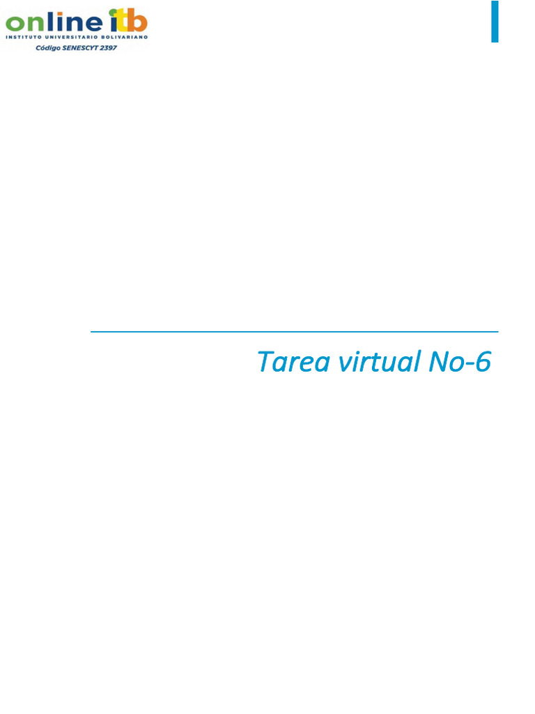 Tarea Virtual # 6 | PDF | Diseño | Matemáticas discretas