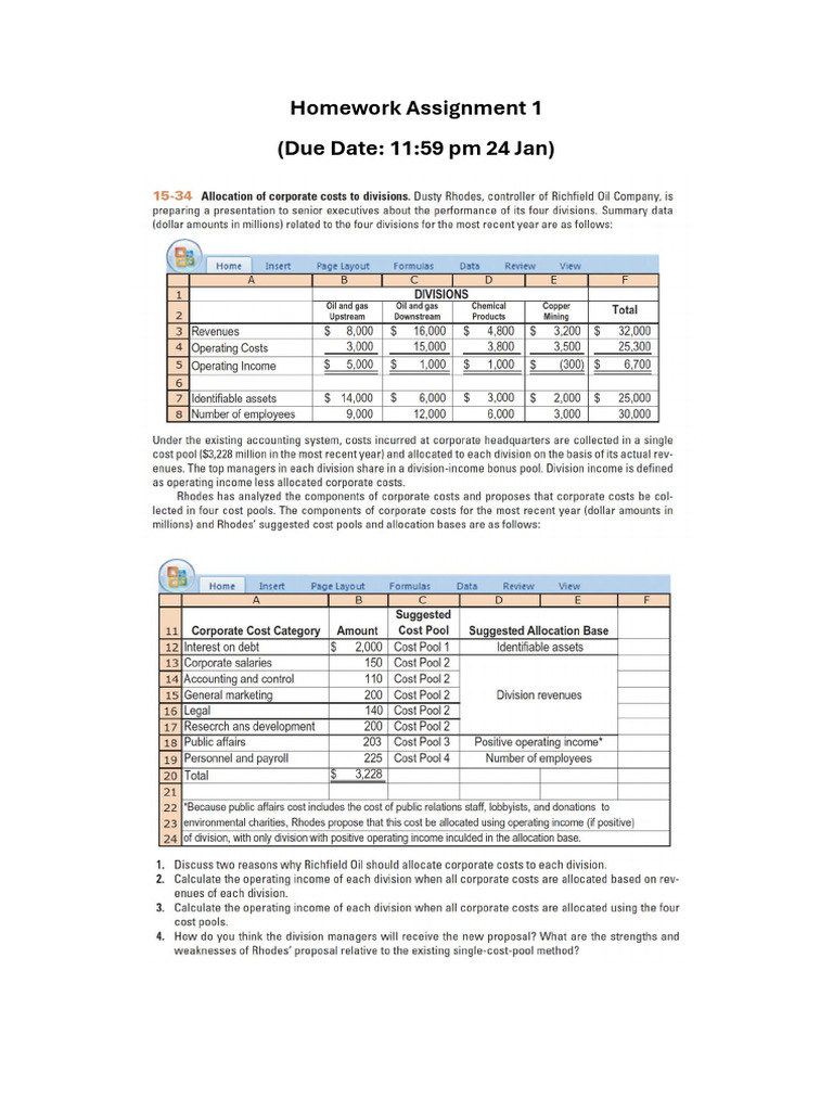 Homework Assignment 1 | PDF