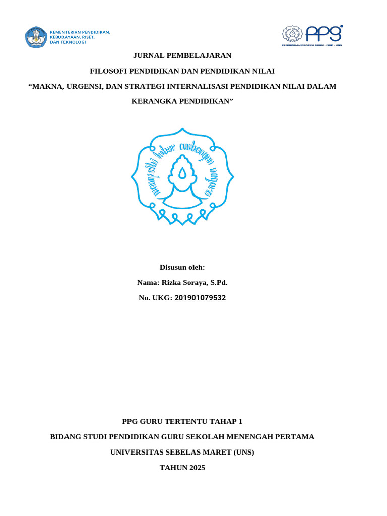 Jurnal Pembelajaran Filosofi Pendidikan Dan Pendidikan Nilai - Makna ...