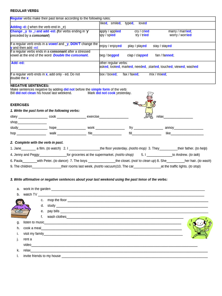 regular-verbs | PDF | Verb | Linguistic Morphology