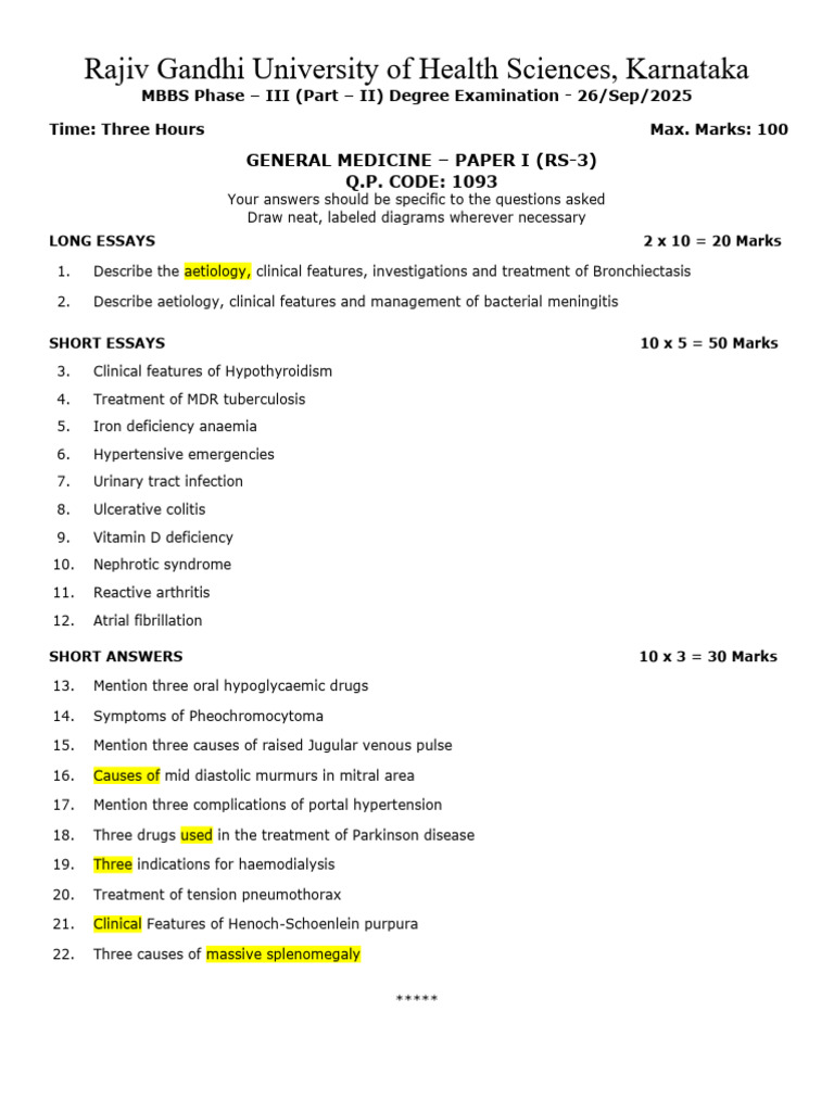 MEDICINE Aug 2024 To Sep 2025 - 260125 - 111421 | PDF | C Reactive ...
