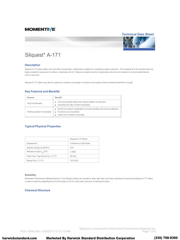 Silquest a 171 | PDF