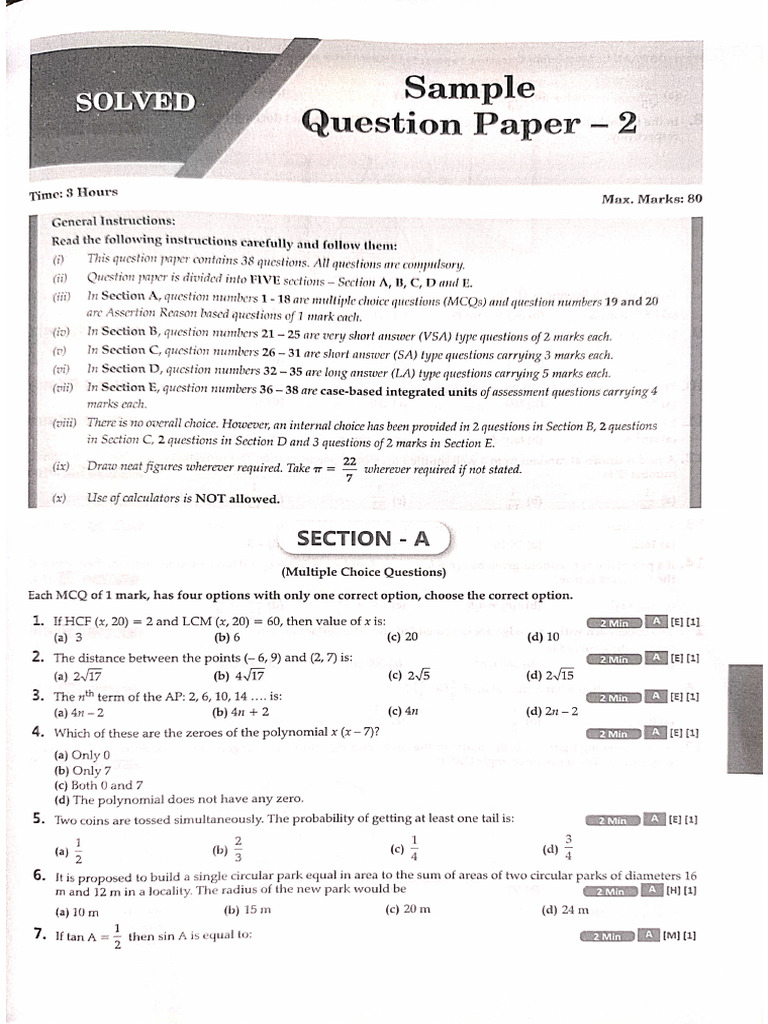 Basic Maths Class 10th | PDF