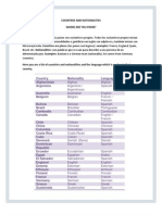 Countries and Nationalities2