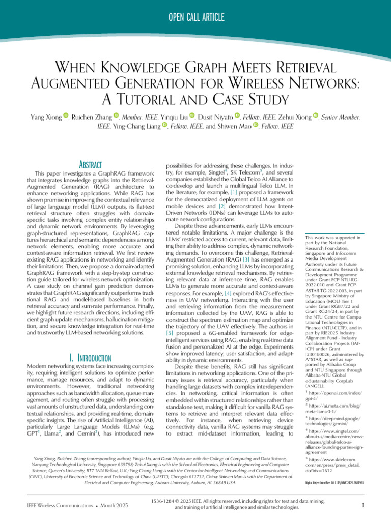 When Knowledge Graph Meets Retrieval Augmented Generation For Wireless ...