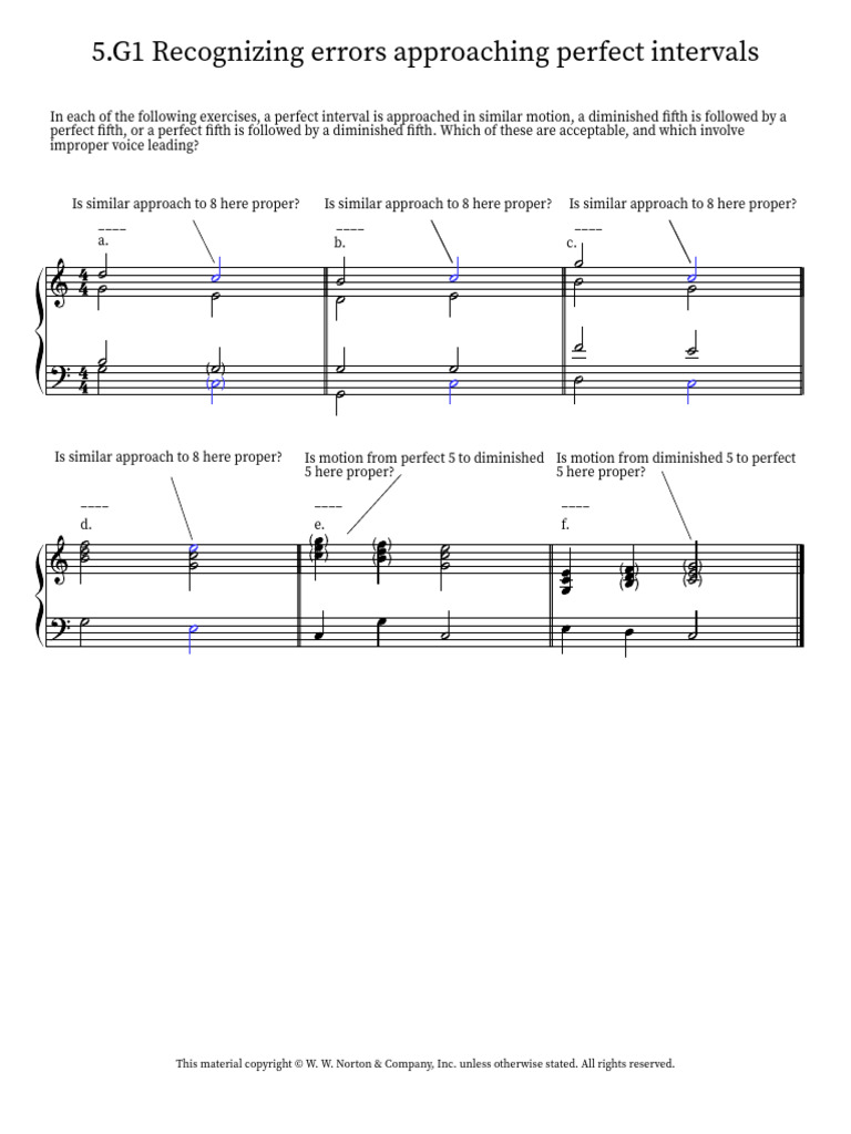 5.G1 Recognizing Errors Approaching Perfect Intervals | PDF