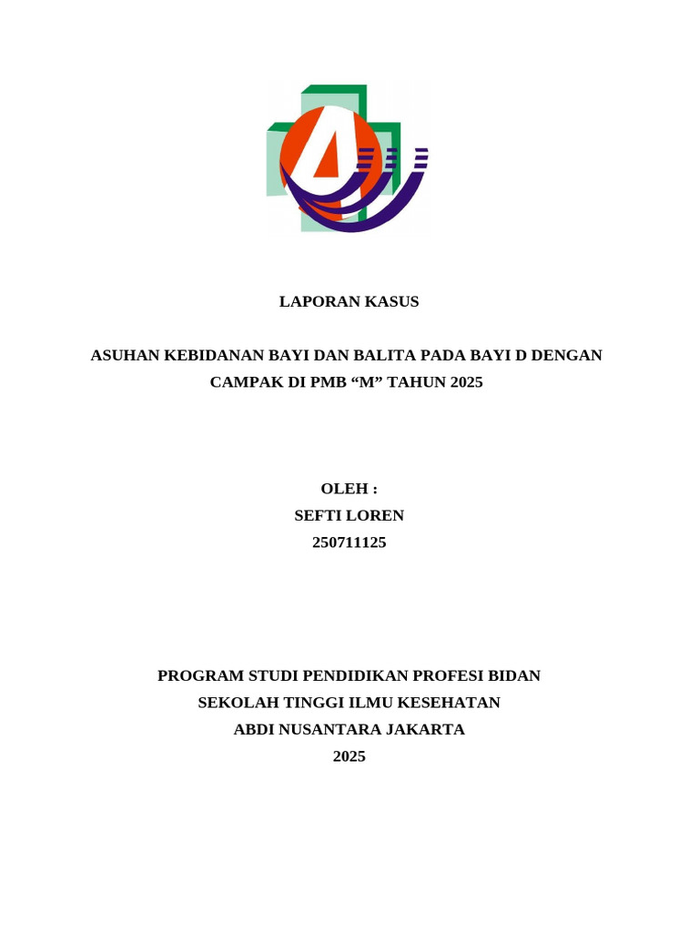 Laporan Kasus Lengkap Bayi Sefti Loren | PDF