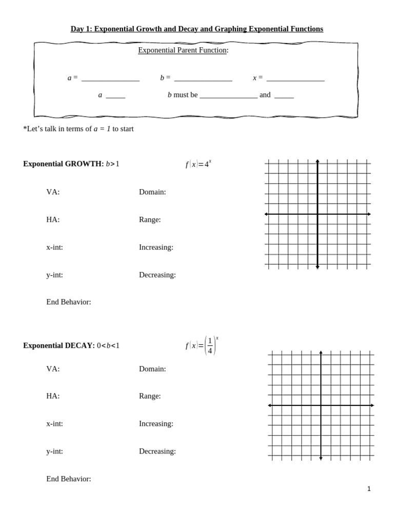 Unit+4+Notes+Packet (2) | PDF | Logarithm | Exponential Function