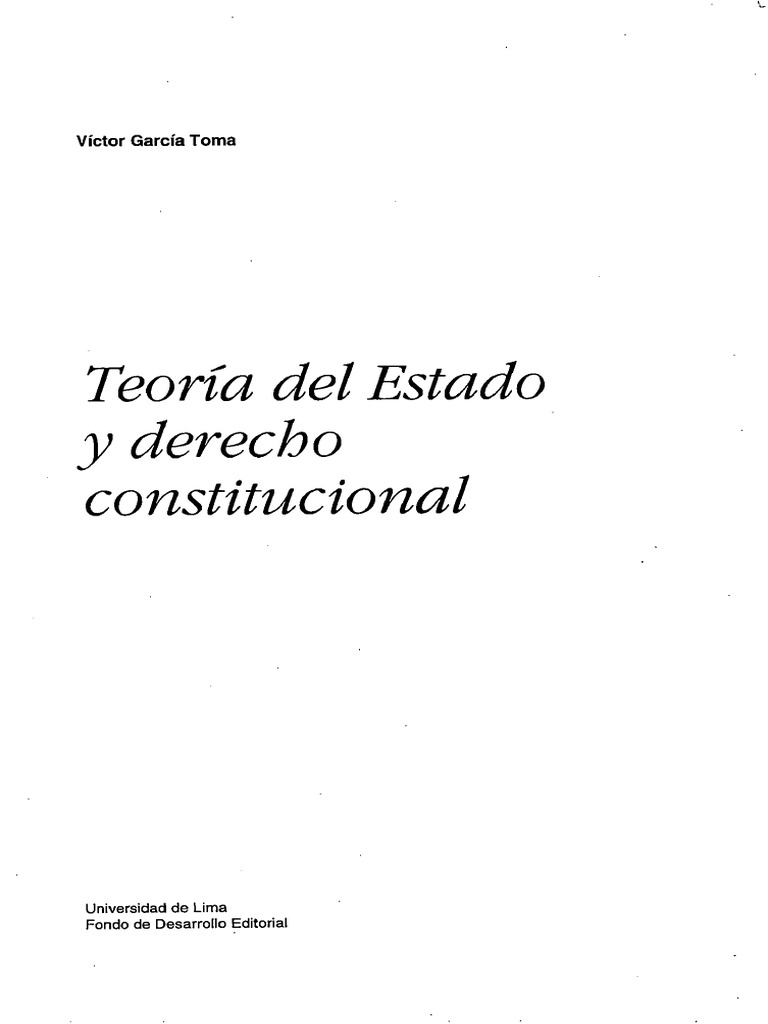 Teoría Del Estado y Derecho Constitucional | PDF | Justicia | Crimen y ...