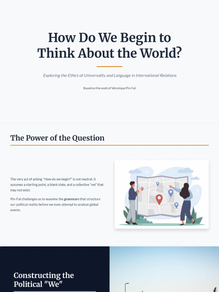 How Do We Begin to Think About the World | PDF