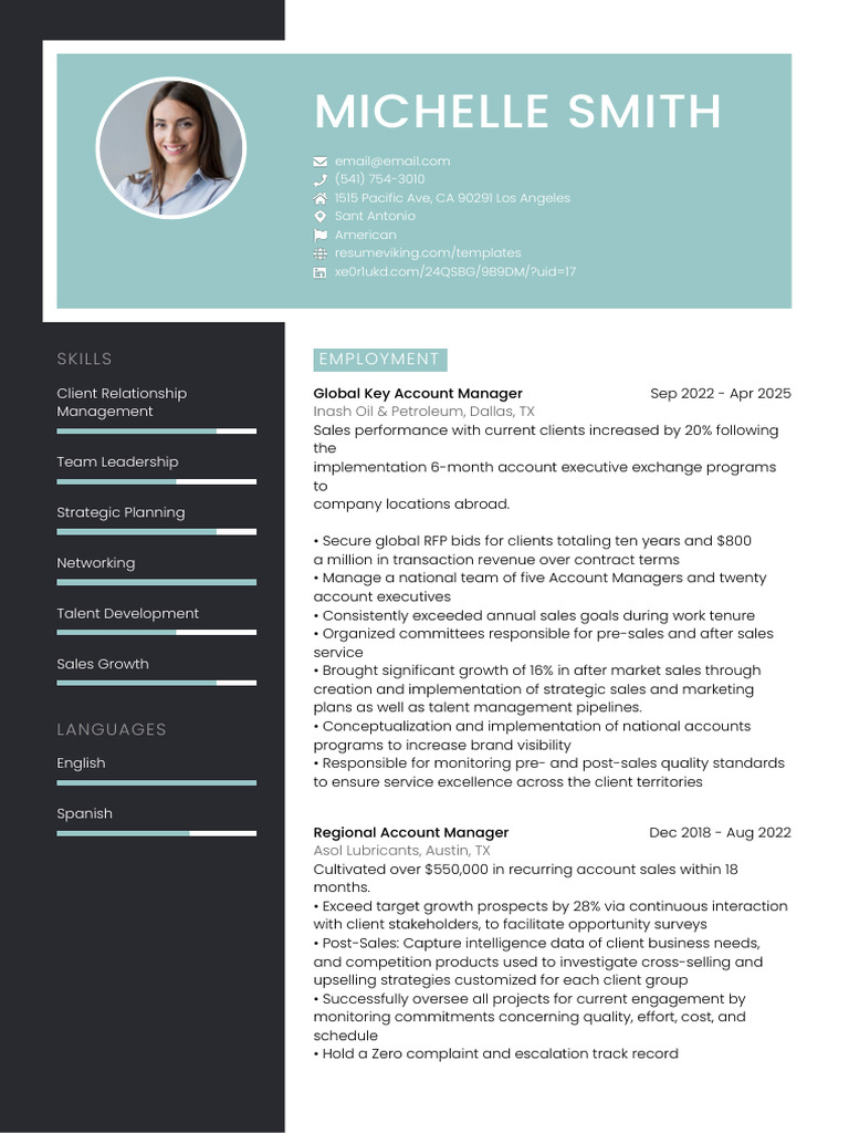 Account Manager Example 2 PDF | PDF | Sales | Business