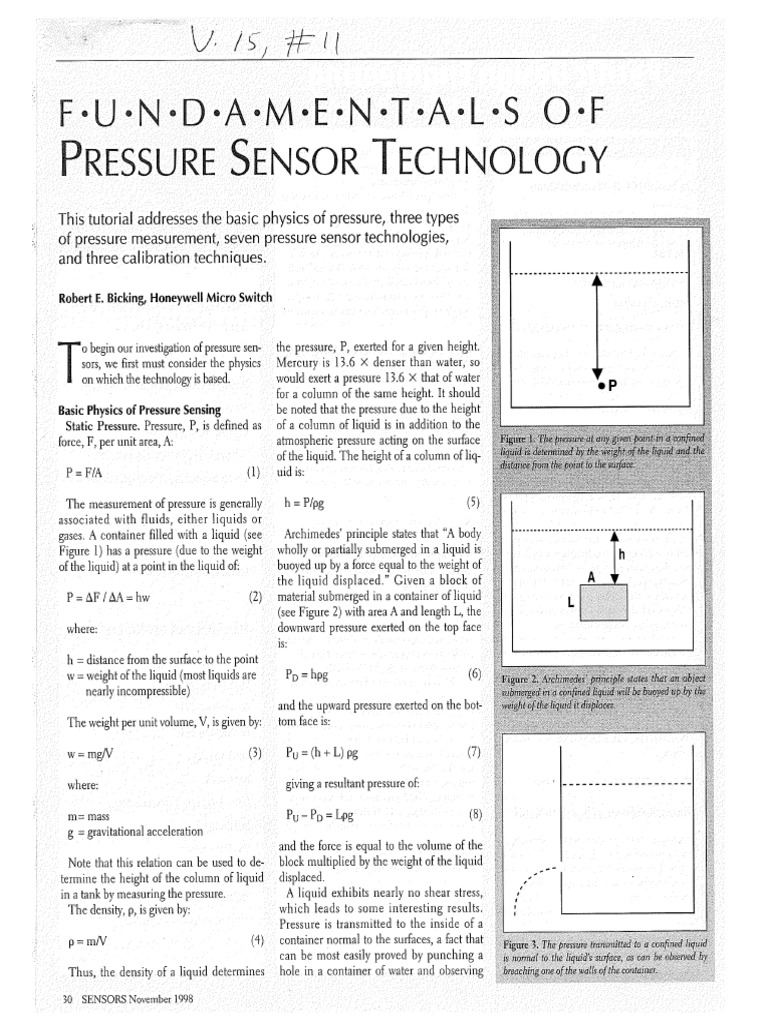 Pressure Sensor Three | PDF