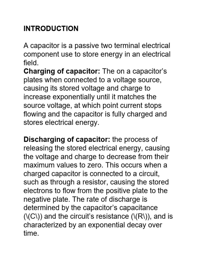 Document (2) | PDF | Capacitor | Electrical Network