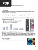 Computer System Unit Components Explained | PDF | Computer Data Storage ...