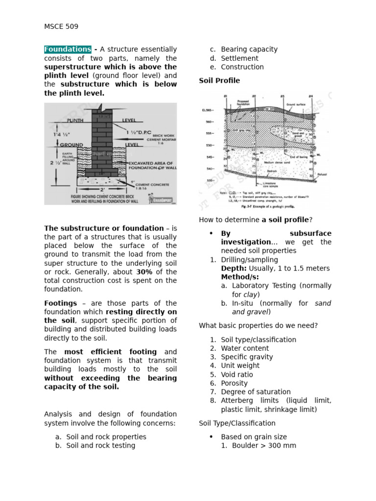 Foundations | PDF | Soil | Earth Sciences