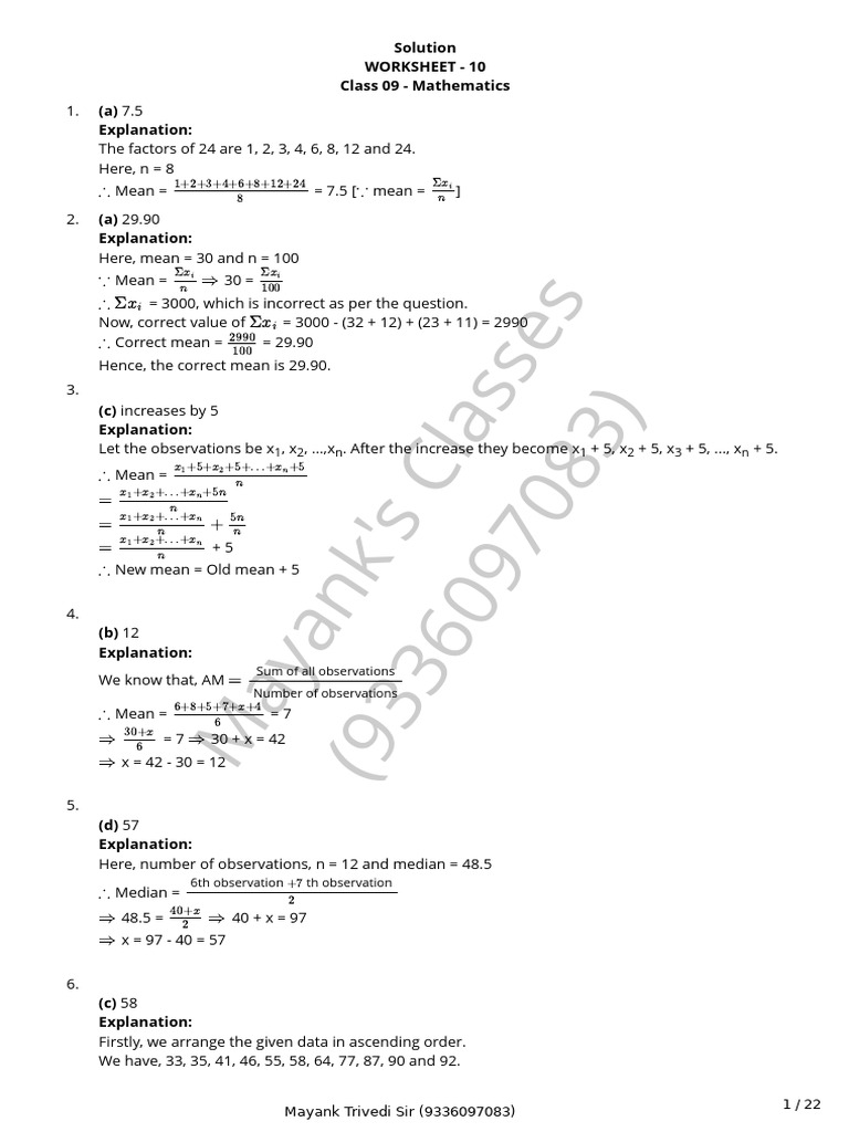 Solution - 10 | PDF