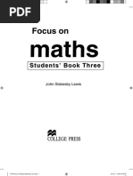 Maths Textbook Form 3 | PDF