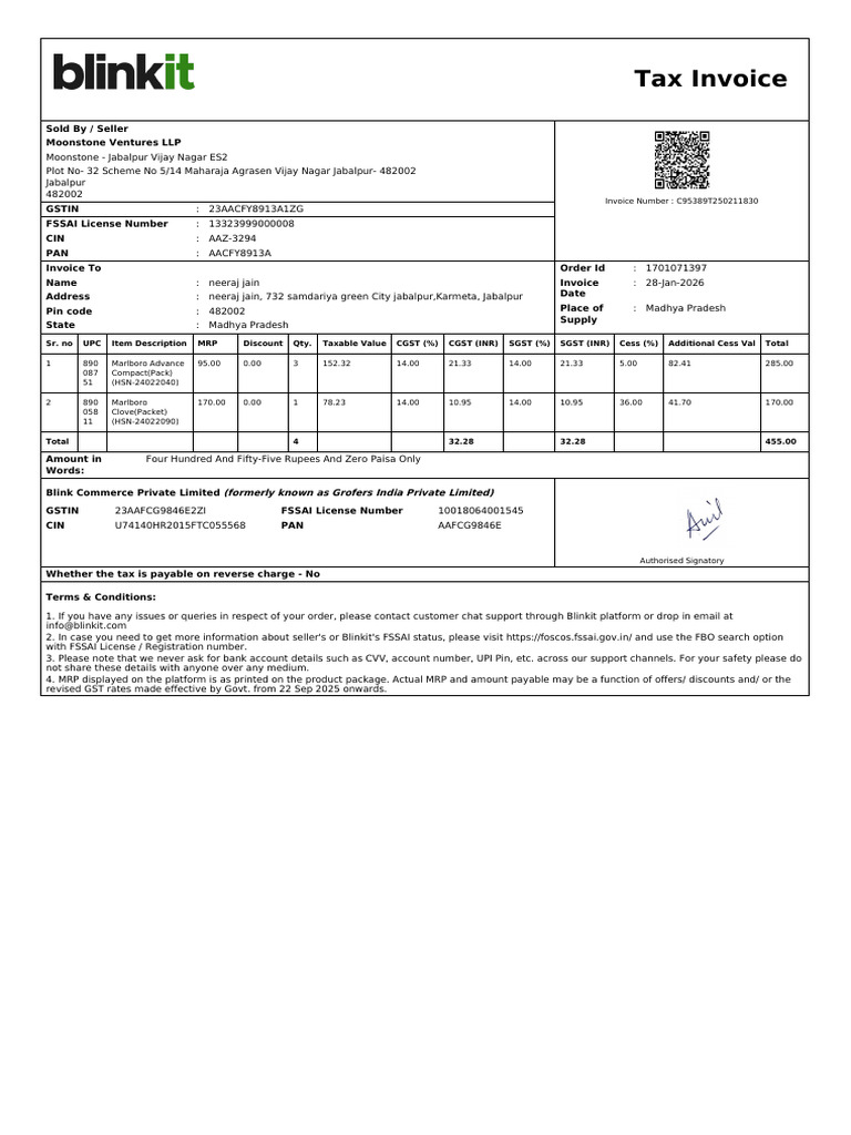 ForwardInvoice_ORD58892526058 | PDF | Invoice | Government Finances