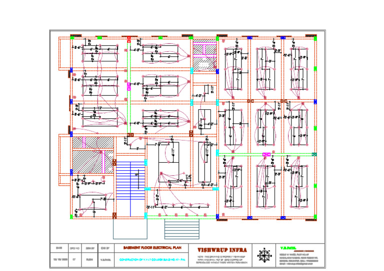 Pal Collage Basement Floor Electrical Plan | PDF