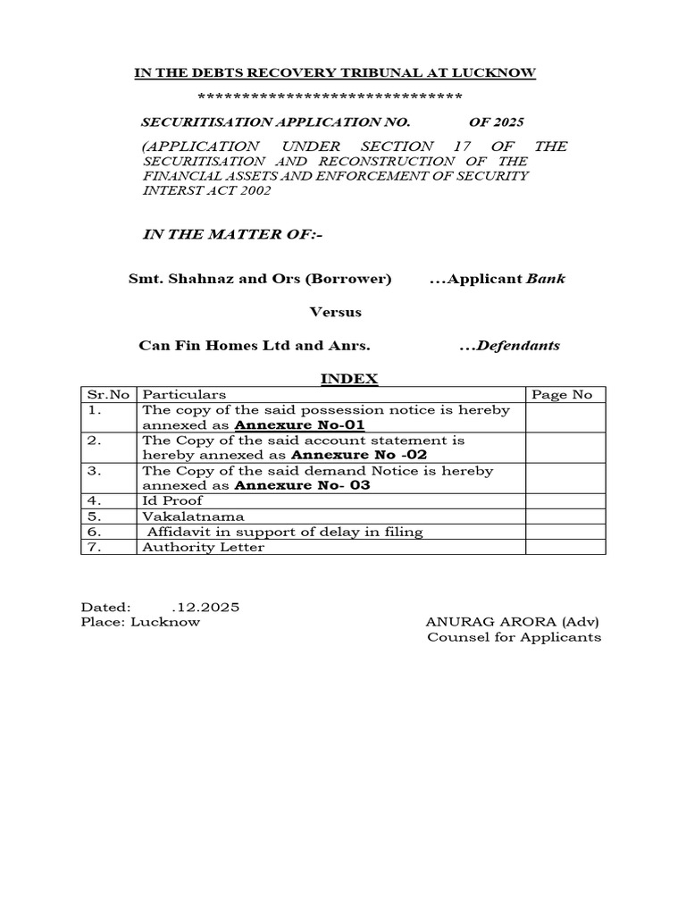 Authority Letter and Index Shahnaz | PDF
