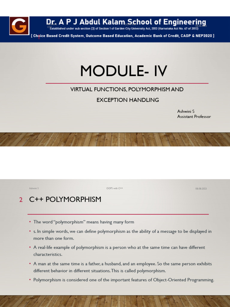 C++ Module 4 | PDF