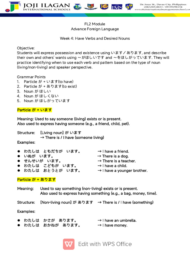 FL2 Module Week 04 | PDF