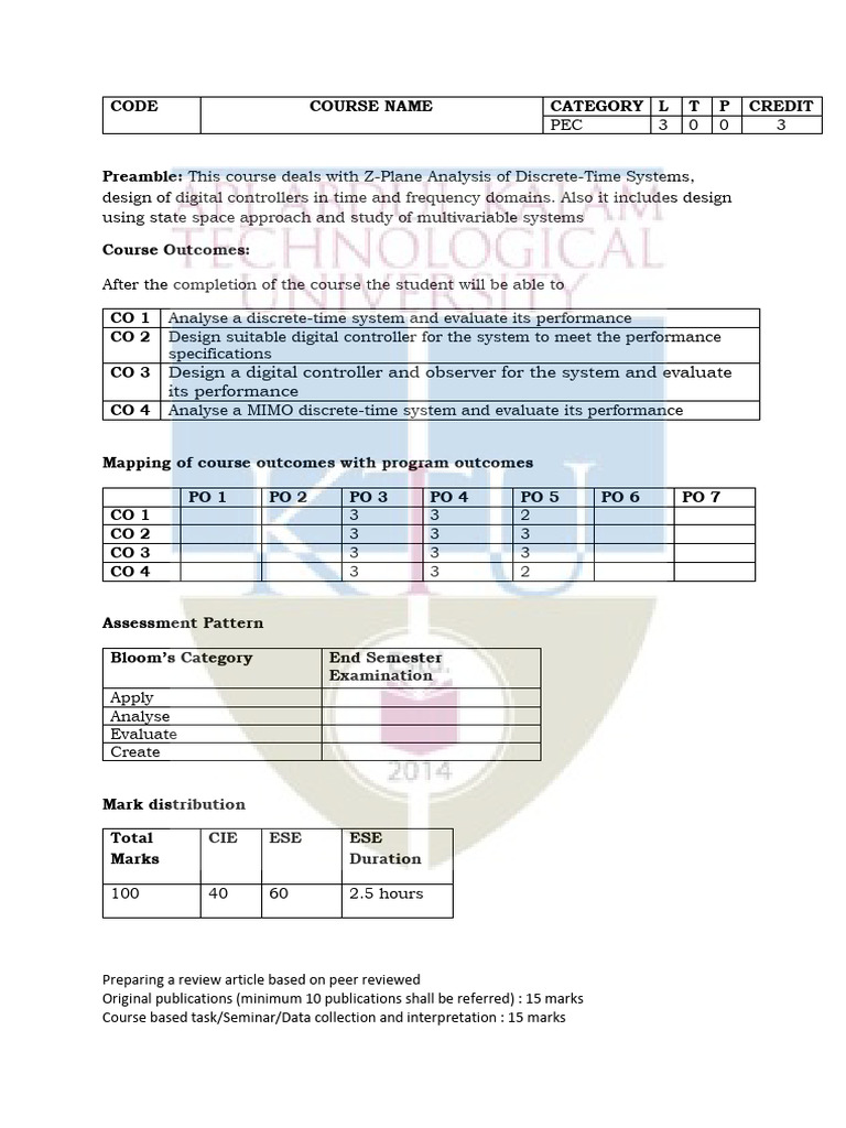 Digital Control System Design | PDF