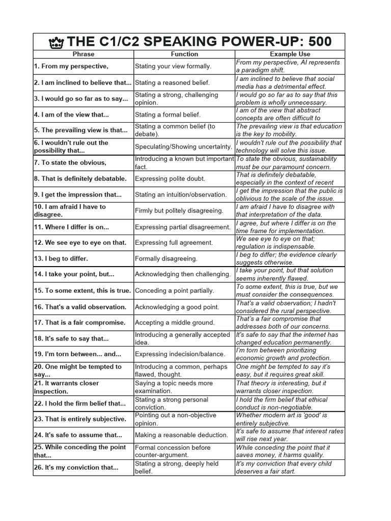 Speaking Notes | PDF | Theory | Reason