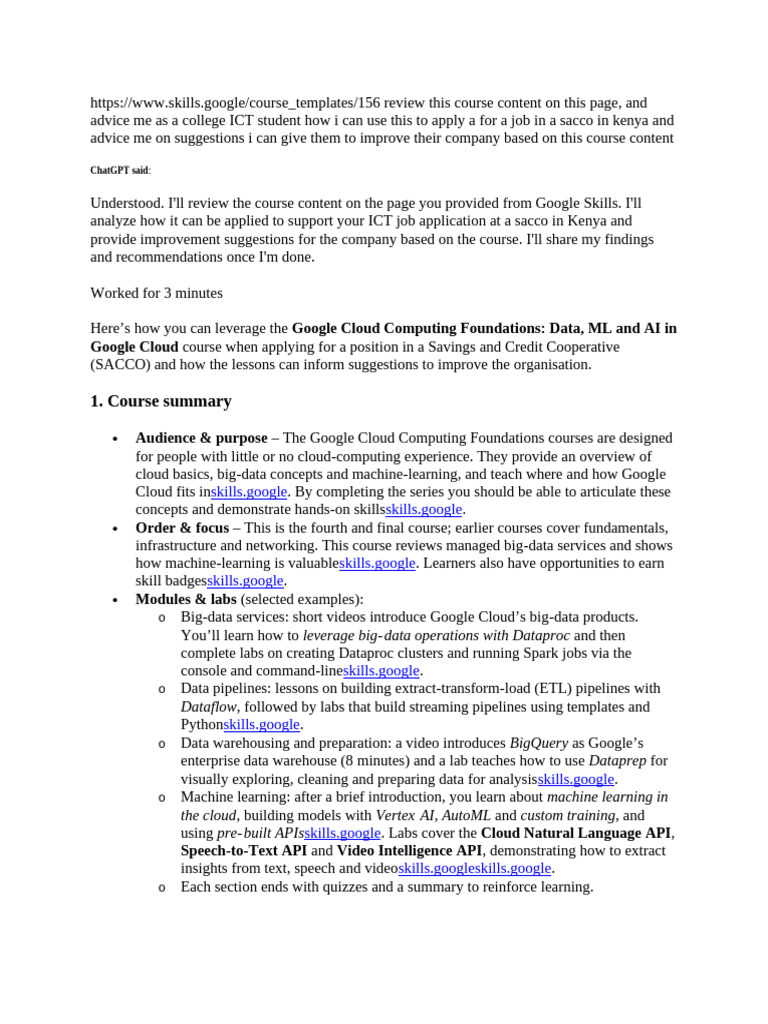 My Learning | PDF | Cloud Computing | Machine Learning