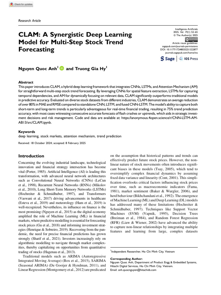 Anh Hy 2025 Clam A Synergistic Deep Learning Model For Multi Step Stock ...