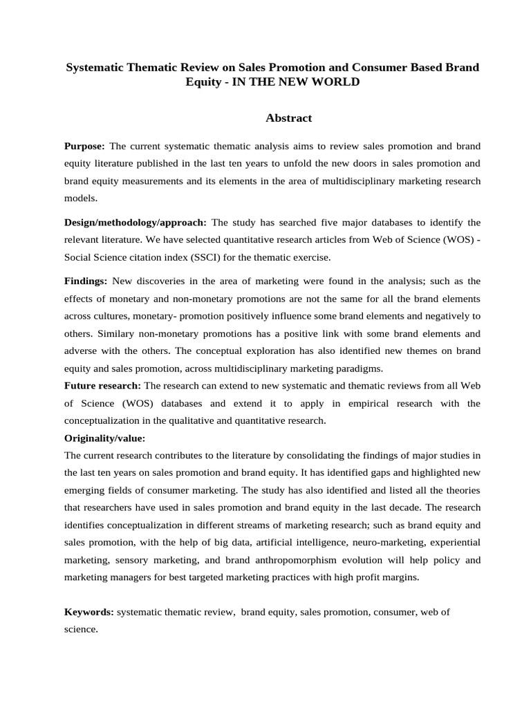 Thematic Paper New-Harvard | PDF | Brand | Marketing
