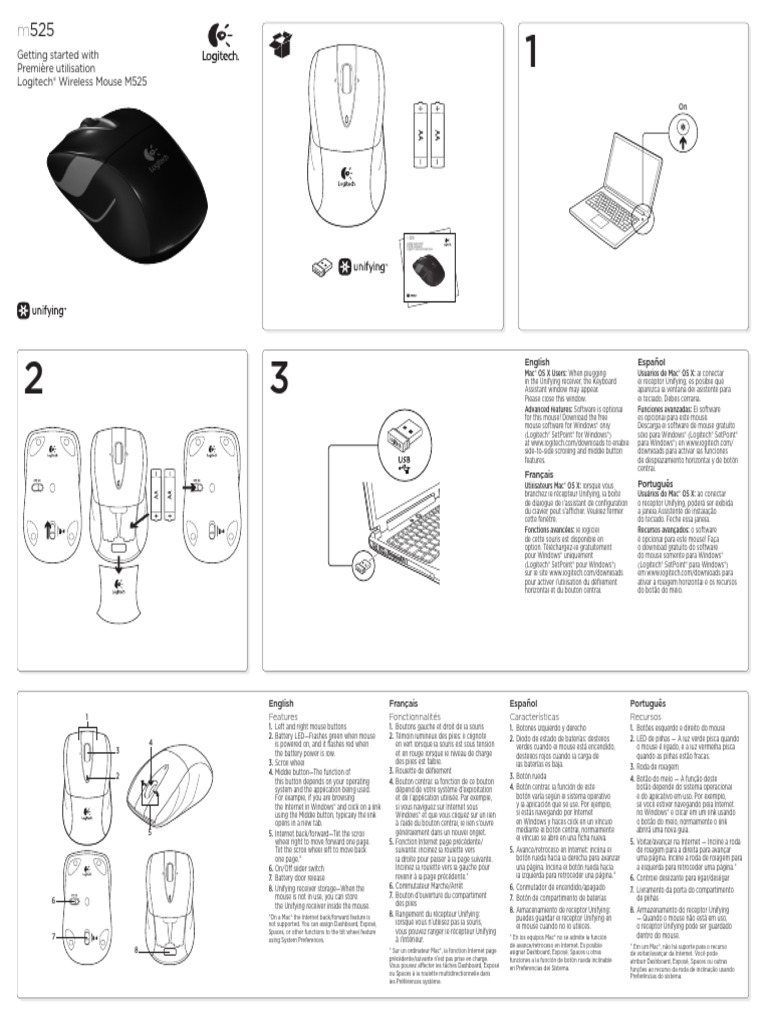 m525 Quick Start Guide 2 | PDF | La interacción persona-ordenador ...