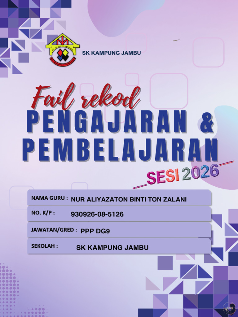 Fail Rekod Mengajar Sesi Akademik 2024-2025 PDF | PDF