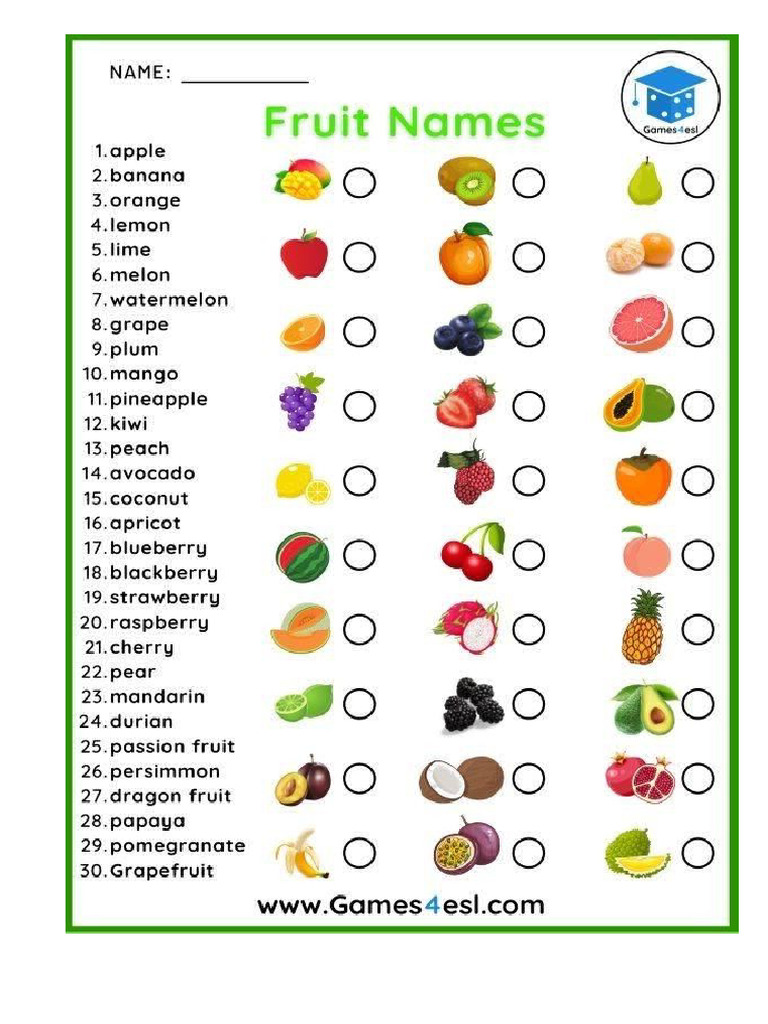 Fruits | PDF