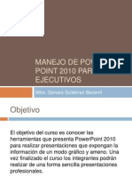 Manejo de Power Point 2010 Para Ejecutivos