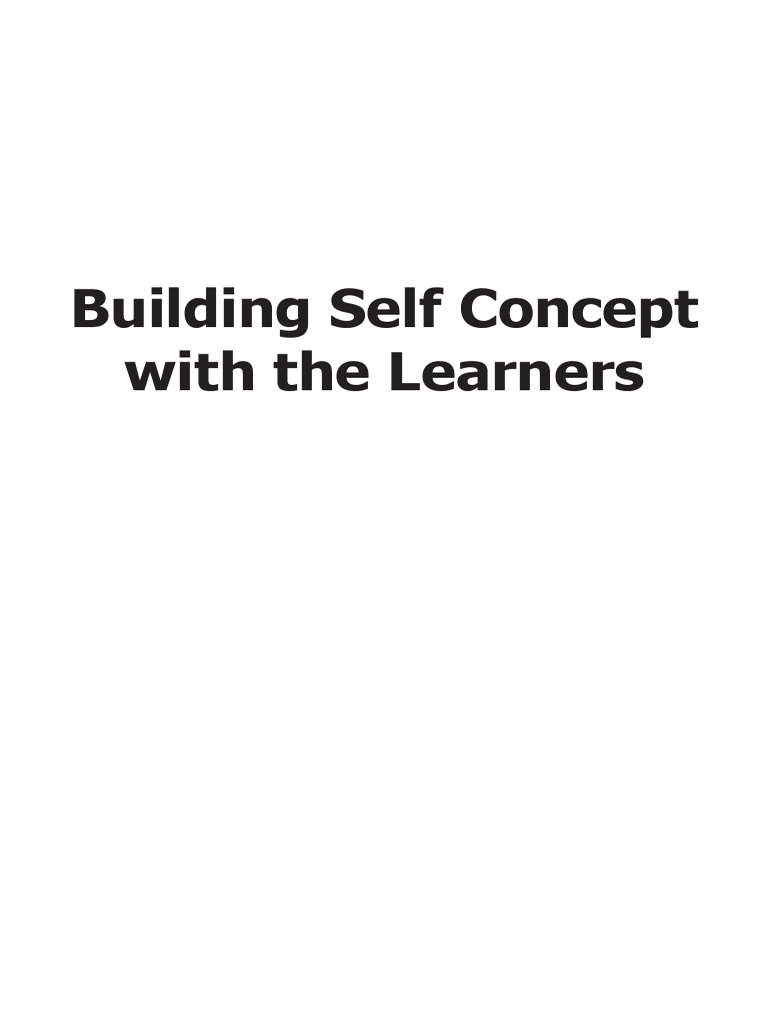 Building Self Concept-Libre | PDF | Self Concept | Self Esteem