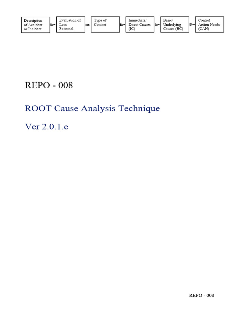 REPO-008 Root Cause Analysis Technique R-CAT Ver 2.0.2.e - 1 | PDF ...