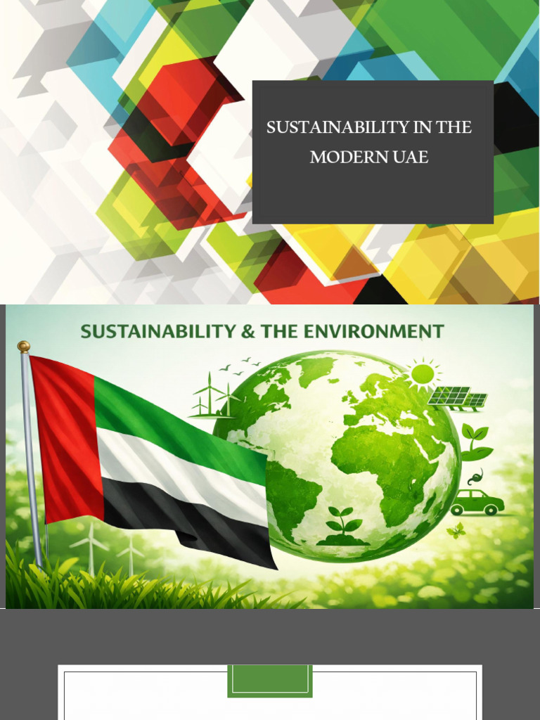 Sustainability in The Modern Uae | PDF