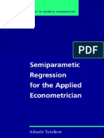 Yatchew A. Semiparametric Regression For The Applied Econometrician (CUP, 2003) (ISBN 0521812836) (235s) - GL