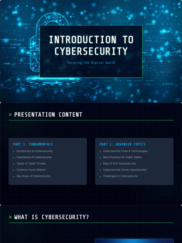 Introduction To Cybersecurity | PDF