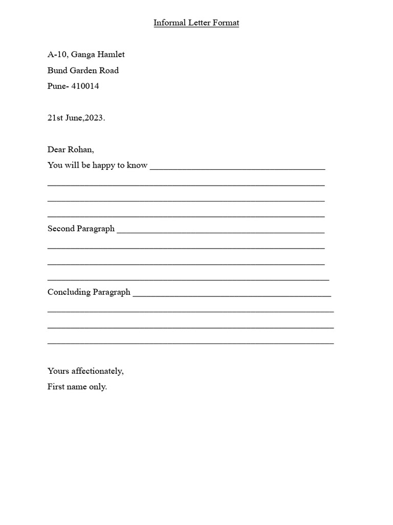Letter Format | PDF