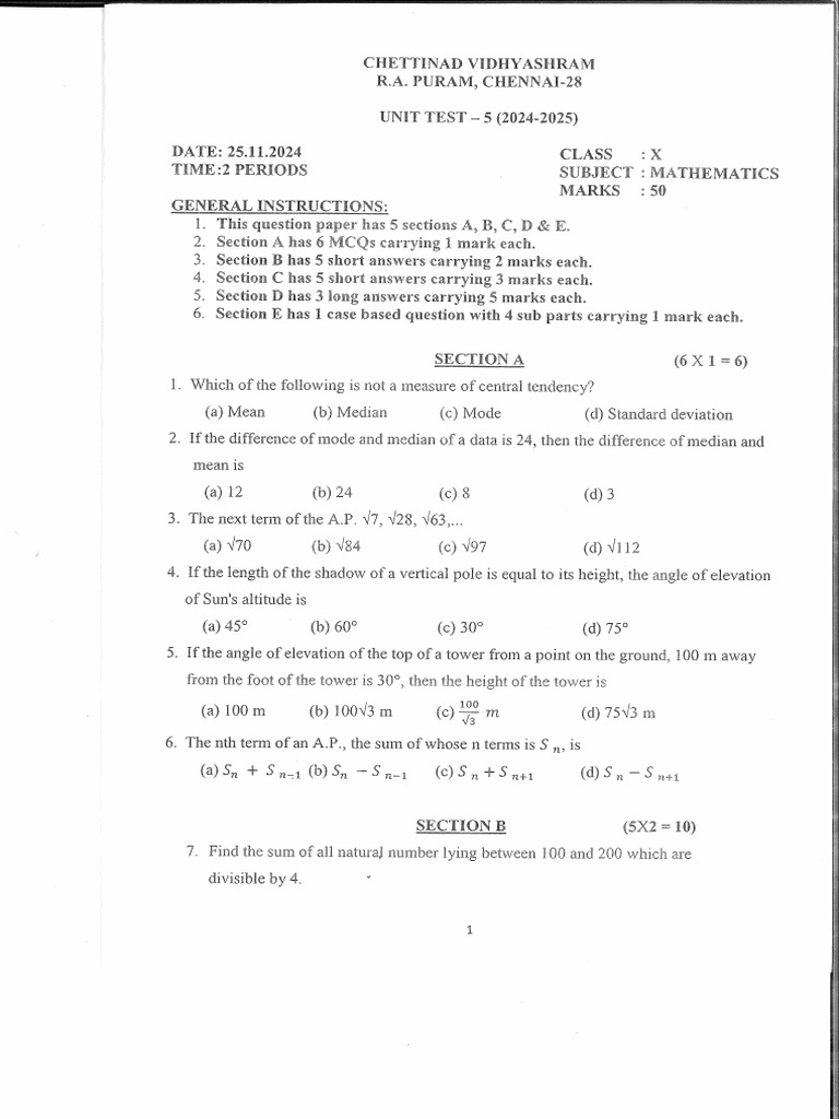 Math Ut5 Pyq | PDF