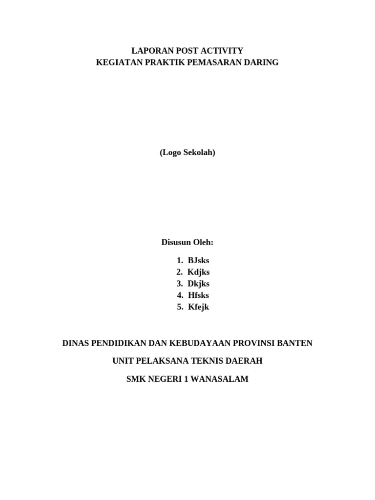 Laporan Post Activity Xii Akl | PDF