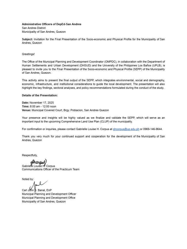 (AOs) Invitation | PDF