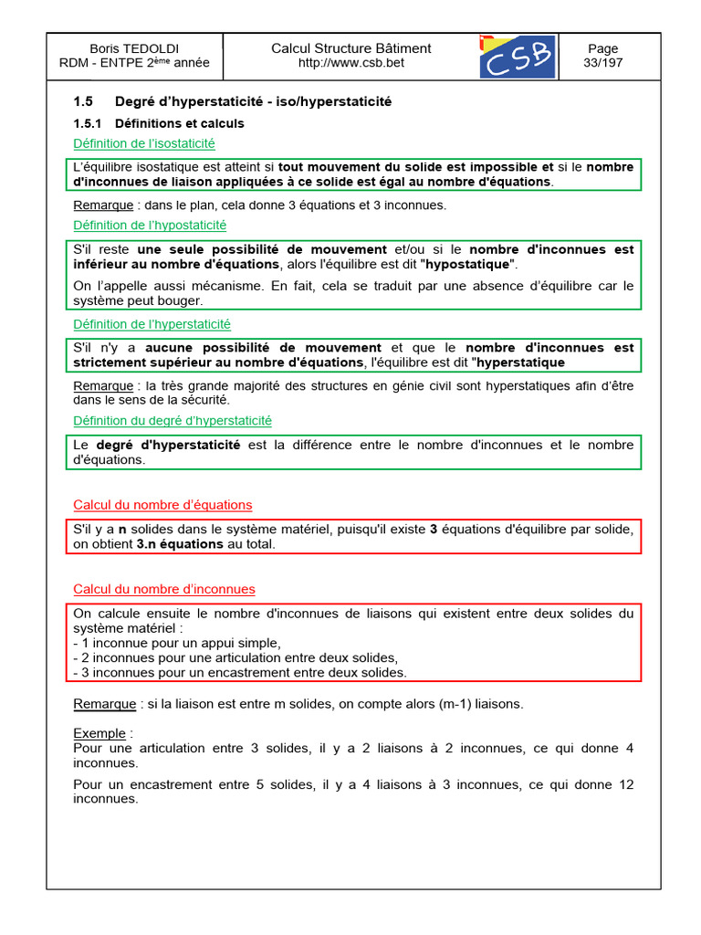 Cours RDM 2 Hyperstat Avec Applications COMPR | PDF | Analyse numérique ...