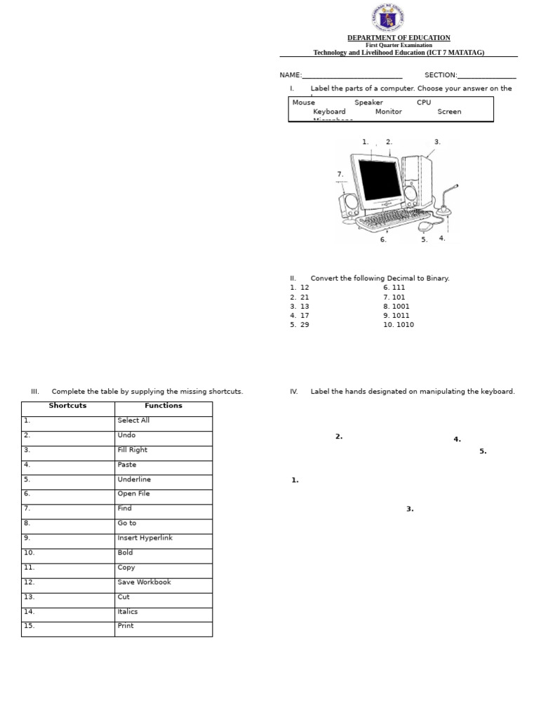 Non Reader Exam | PDF