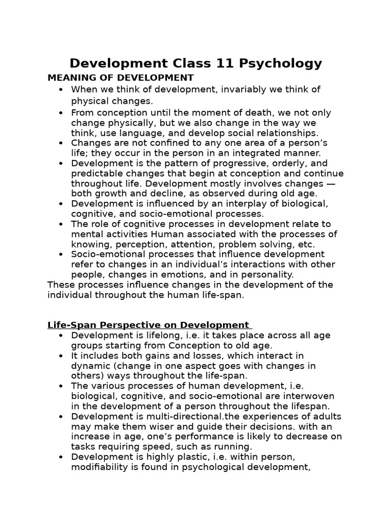 Human Development Notes | PDF | Prenatal Development | Genetics