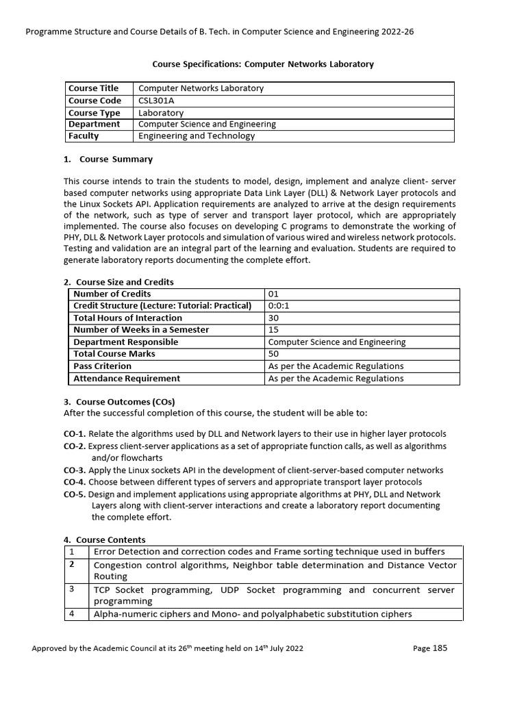 CN Lab 22 Dcse-Cse-Merged Ps and Cs-2022-185-188 | PDF | Computer ...