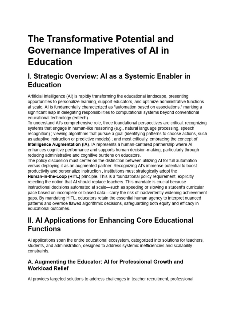 AI Applications in Education Research | PDF | Artificial Intelligence ...